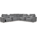  Signature Design by Ashley Modmax 65906S9 7 pc Power Reclining Sectional with Chaise IMAGE 1