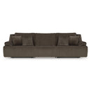  Manufacturer Color_Chocolate  -- Top Tier Reclining Fabric Sofa IMAGE 1