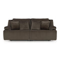  Manufacturer Color_Chocolate  -- Top Tier Reclining Fabric Loveseat IMAGE 1