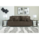  Manufacturer Color_Chocolate  -- Top Tier Reclining Fabric Loveseat IMAGE 2