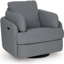  Manufacturer Color_Salt and Pepper  -- Alainmont Next Gen Nuvella Power Swivel Fabric Recliner IMAGE 1