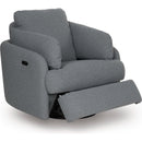  Manufacturer Color_Salt and Pepper  -- Alainmont Next Gen Nuvella Power Swivel Fabric Recliner IMAGE 2