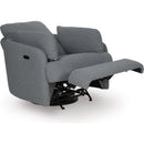  Manufacturer Color_Salt and Pepper  -- Alainmont Next Gen Nuvella Power Swivel Fabric Recliner IMAGE 3