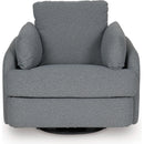  Manufacturer Color_Salt and Pepper  -- Alainmont Next Gen Nuvella Power Swivel Fabric Recliner IMAGE 4