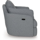  Manufacturer Color_Salt and Pepper  -- Alainmont Next Gen Nuvella Power Swivel Fabric Recliner IMAGE 5
