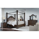  Size_King  -- Maylee Upholstered Canopy Bed IMAGE 13