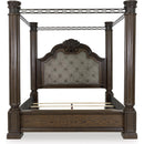  Size_King  -- Maylee Upholstered Canopy Bed IMAGE 2