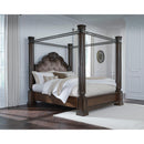  Size_King  -- Maylee Upholstered Canopy Bed IMAGE 4