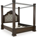  Size_California King  -- Maylee B947B11 California King Canopy Bed IMAGE 1