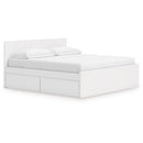  Onita EB9630B20 King Panel Platform Bed with Storage IMAGE 1