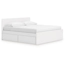  Onita EB9630B21 King Panel Platform Bed with 2 Side Storage IMAGE 1