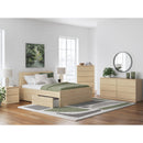  Onita EB9632B12 Queen Panel Platform Bed with 1 Side Storage IMAGE 10