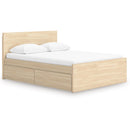  Onita EB9632B12 Queen Panel Platform Bed with 1 Side Storage IMAGE 1