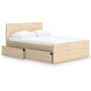  Onita EB9632B12 Queen Panel Platform Bed with 1 Side Storage IMAGE 2