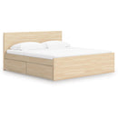  Onita EB9632B18 Queen Panel Platform Bed with 2 Side Storage IMAGE 1