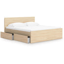  Onita EB9632B18 Queen Panel Platform Bed with 2 Side Storage IMAGE 2