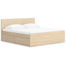  Onita EB9632B23 King Panel Platform Bed with Storage IMAGE 1