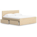  Onita EB9632B23 King Panel Platform Bed with Storage IMAGE 2
