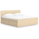  Onita EB9632B24 King Panel Platform Bed with 2 Side Storage IMAGE 1