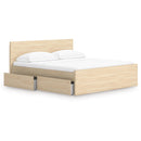  Onita EB9632B24 King Panel Platform Bed with 2 Side Storage IMAGE 2