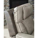  Manufacturer Color_Sand  -- 4Z Peaceful Pause Power Leather Look Recliner IMAGE 10