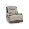  Manufacturer Color_Sand  -- 4Z Peaceful Pause Power Leather Look Recliner IMAGE 1