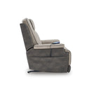  Manufacturer Color_Sand  -- 4Z Peaceful Pause Power Leather Look Recliner IMAGE 5
