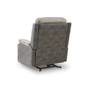  Manufacturer Color_Sand  -- 4Z Peaceful Pause Power Leather Look Recliner IMAGE 6