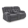  Manufacturer Color_Steel  -- Observation Power Reclining Fabric Loveseat with Console IMAGE 1