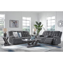  Manufacturer Color_Steel  -- Observation Power Reclining Fabric Loveseat with Console IMAGE 9
