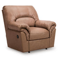  Manufacturer Color_Caramel  -- WillowBend Rocker Leather Look Recliner IMAGE 1