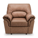  Manufacturer Color_Caramel  -- WillowBend Rocker Leather Look Recliner IMAGE 2