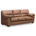  Manufacturer Color_Caramel  -- WillowBend Stationary Leather Look Sofa IMAGE 1