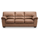  Manufacturer Color_Caramel  -- WillowBend Stationary Leather Look Sofa IMAGE 2