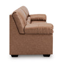  Manufacturer Color_Caramel  -- WillowBend Stationary Leather Look Sofa IMAGE 3