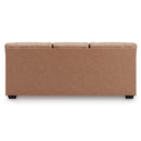 Manufacturer Color_Caramel  -- WillowBend Stationary Leather Look Sofa IMAGE 4