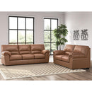  Manufacturer Color_Caramel  -- WillowBend Stationary Leather Look Sofa IMAGE 6