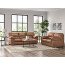  Manufacturer Color_Caramel  -- WillowBend Stationary Leather Look Sofa IMAGE 7