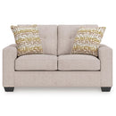  Manufacturer Color_Stone  -- Larimer Stationary Fabric Loveseat IMAGE 2