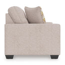 Manufacturer Color_Stone  -- Larimer Stationary Fabric Loveseat IMAGE 3