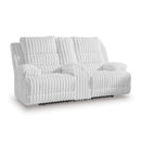  Manufacturer Color_Alloy  -- Falls Power Reclining Fabric Loveseat with Console IMAGE 1