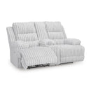  Manufacturer Color_Alloy  -- Falls Power Reclining Fabric Loveseat with Console IMAGE 2