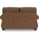  Manufacturer Color_Earth  -- Chasemore Stationary Leather Look Loveseat IMAGE 4