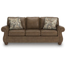  Manufacturer Color_Earth  -- Chasemore Stationary Leather Look Sofa IMAGE 2