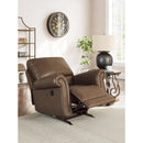  Manufacturer Color_Earth  -- Chasemore Swivel Glider Leather Look Recliner IMAGE 8