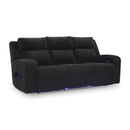  Manufacturer Color_Black  -- Forest Lake Power Reclining Fabric Sofa IMAGE 1