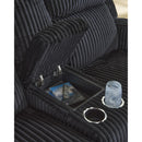  Manufacturer Color_Black  -- Forest Lake Power Reclining Fabric Loveseat with Console IMAGE 6