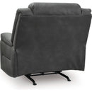  Manufacturer Color_Shadow  -- Status Check Rocker Leather Look Recliner IMAGE 5