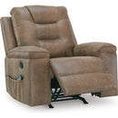  Manufacturer Color_Earth  -- Stockworth Rocker Leather Look Recliner IMAGE 2