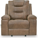  Manufacturer Color_Earth  -- Stockworth Rocker Leather Look Recliner IMAGE 3
